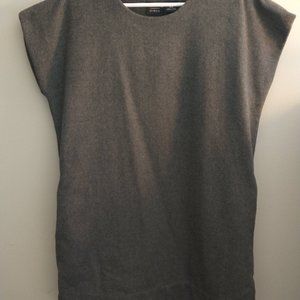 Grey wool tunic dress